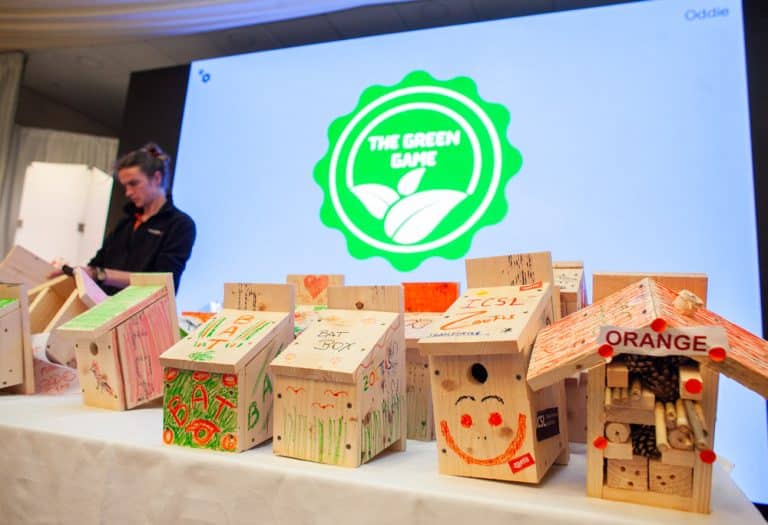 Bird boxes and insect hotels built for The Green Game, one of Orangeworks CSR team building activities.