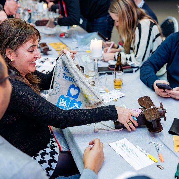 Delegates taking part in Toy For Life, a CSR team engagement activity run by Orangeworks