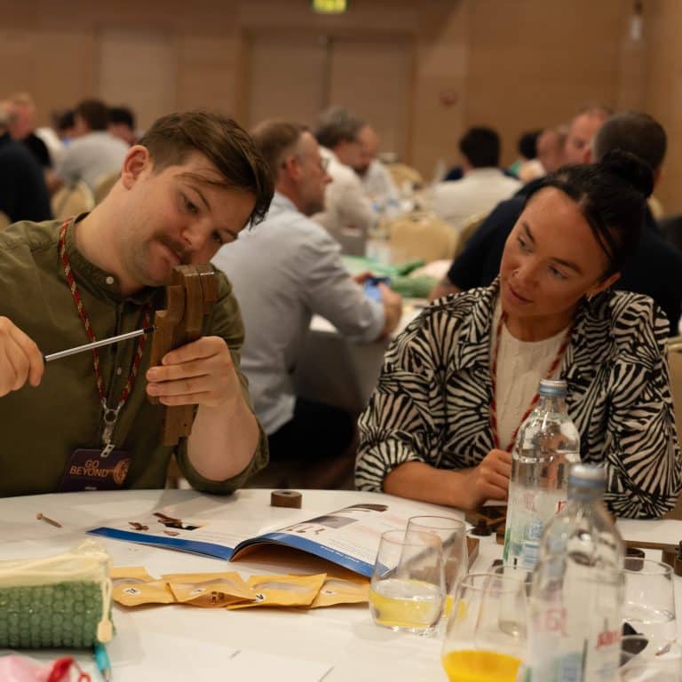 Delegates taking part in Toy For Life, a CSR team engagement activity run by Orangeworks