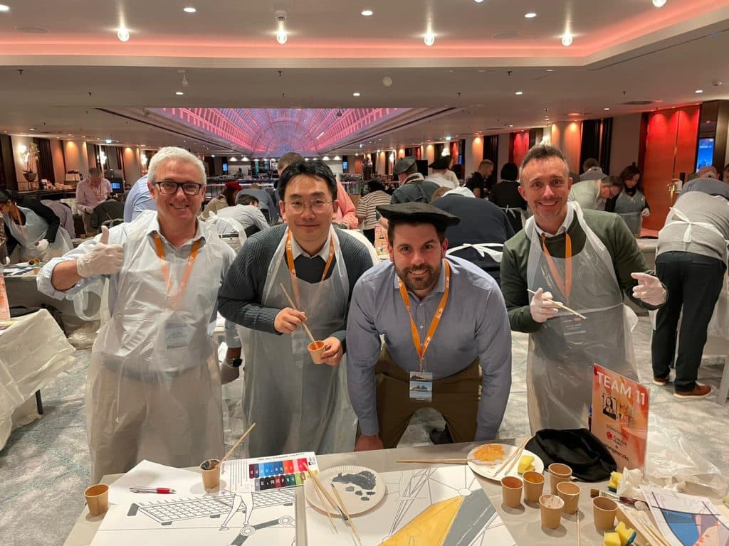 Delegates enjoying The Big Picture with TE Connectivity | Orangeworks Team Development Workshops
