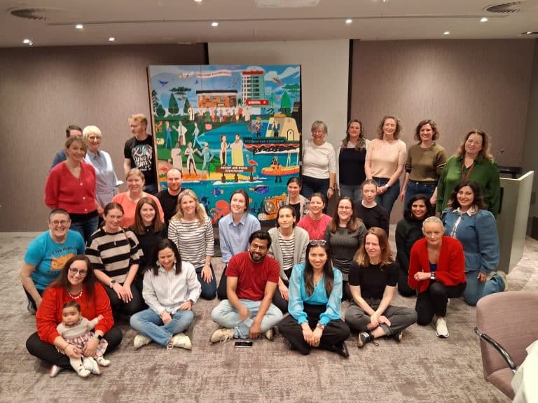 Orangeworks client with their the Big Picture Final Masterpiece.