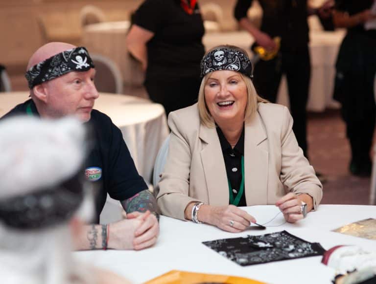 The Zambrero team enjoying Orangeworks experiential team activity called Trade Winds.
